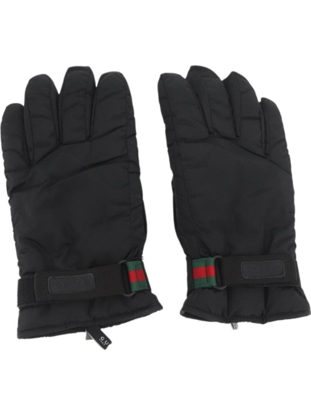GUCCI Ski Web Sherry Line Gloves Nylon Black